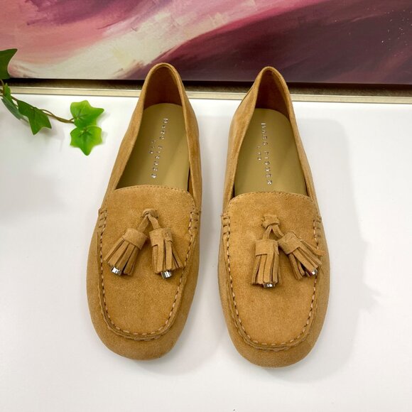 Marc Fisher LT Suede Moccasin Tassel Loafers in Medion Natural Size 6 - Picture 9 of 15